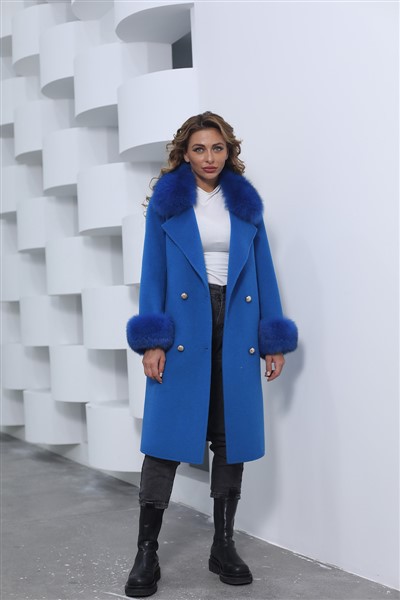 Trench in cashmere nero