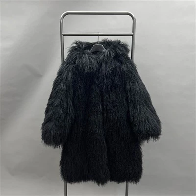 Cappotto di agnello mongolo nero